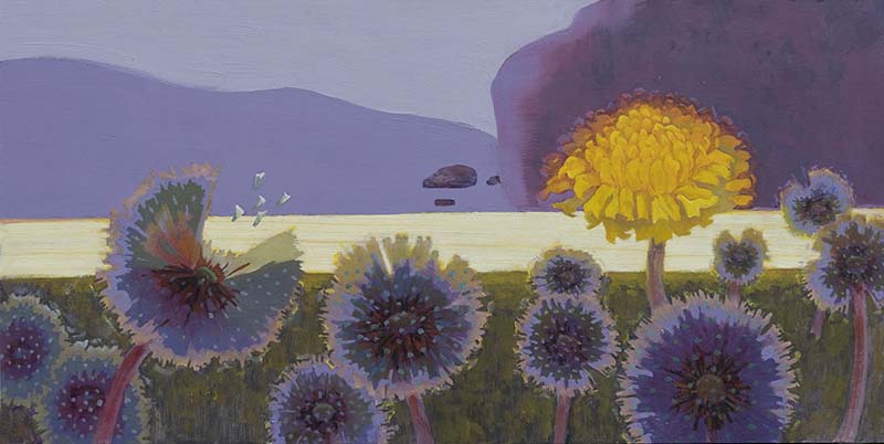 Dandelions At The Shore - 12 x 24